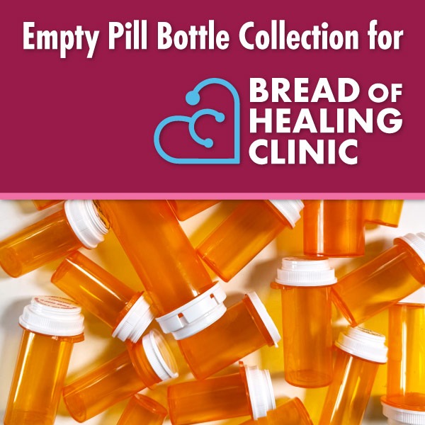 Pill Vial Collection for Bread of Healing Clinic